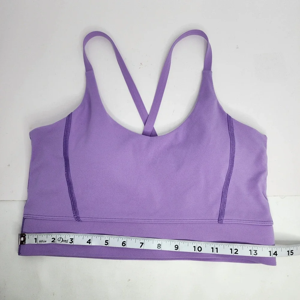 1st Phorm Sports Bra Women's Medium‎ Racerback Strappy Workout Top Purple